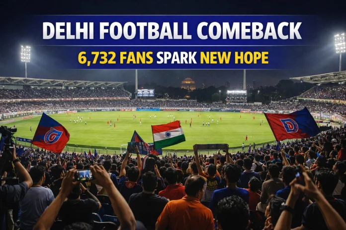 Delhi Football Comeback: 6,732 Fans Spark New Hope Delhi Football Comeback: 6,732 Fans Spark New Hope