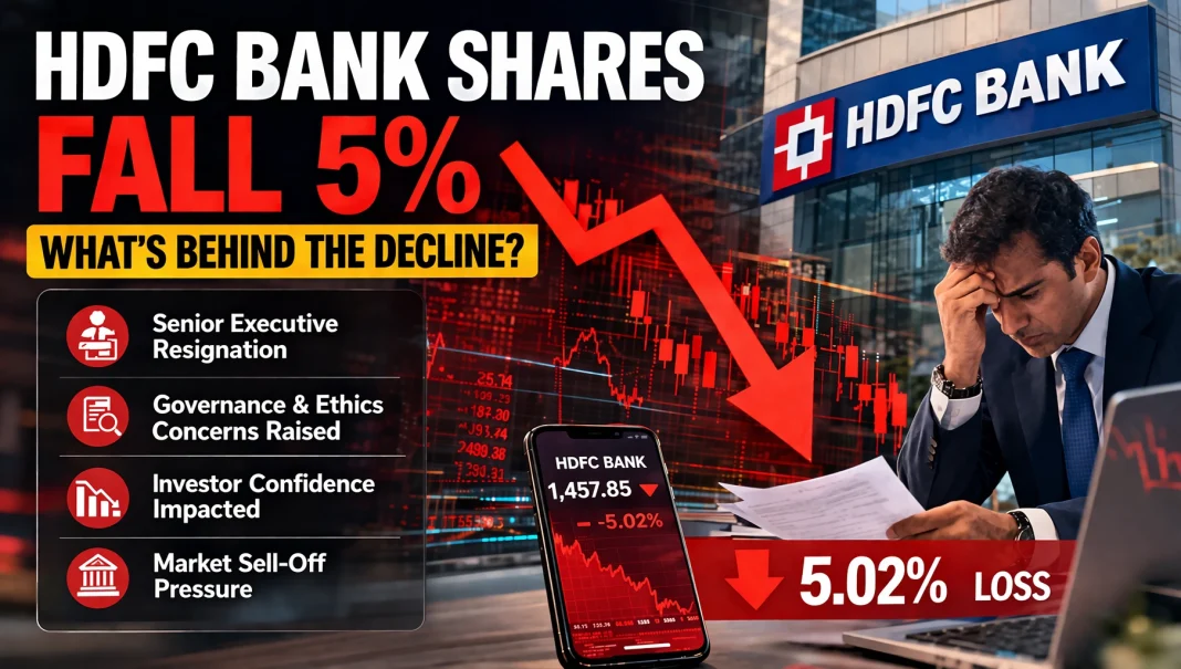 HDFC Bank Shares Drop 5% Amid Governance Concerns