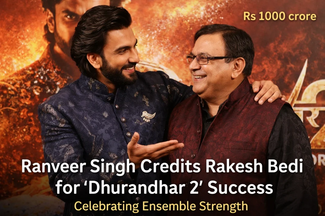 Ranveer Singh Credits Rakesh Bedi for Dhurandhar 2 Success